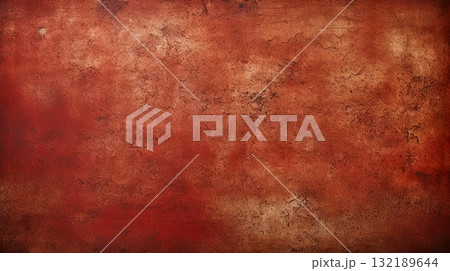 Red Christmas background texture. Vintage textured holiday paper or wallpaper. 132189644