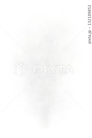 Dense white steam or smoke cloud isolated on transparent background realistic heavy vapor or pollution texture effect 132189852