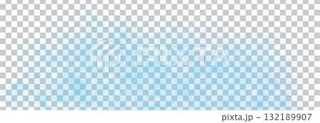 Light Blue smoke clouds rising on transparent background with upper empty space for dramatic or mysterious visual scenes 132189907