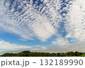 秋の空に広がるうろこ雲 132189990