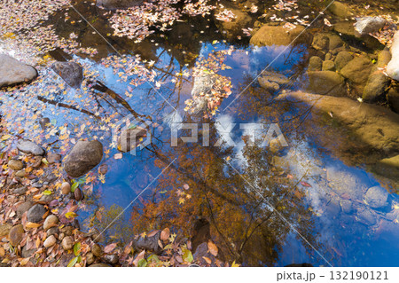 神角寺渓谷の紅葉(大分県豊後大野市) 神角寺渓谷の紅葉(大分県豊後大野市) 132190121