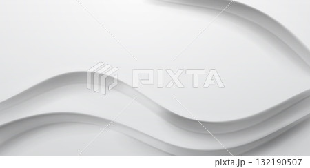 White wavy lines on a white background. 132190507