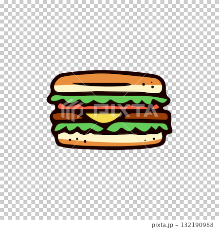 サンドイッチのイラスト 132190988
