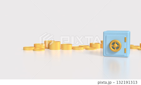 The Safe deposit box for Earn or Business concept 3d Rendering. 132191313