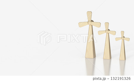 The Windmill for Energy or eco concept 3d rendering. The Windmill for Energy or eco concept 3d rendering. 132191326