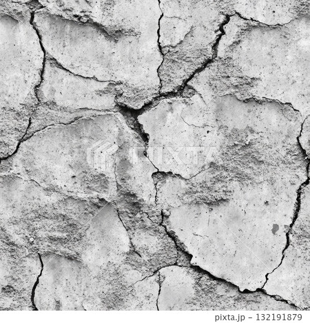 seamless concrete texture with pitted and cracked surface 132191879