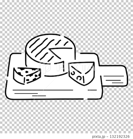 チーズ盛り合わせイラスト 132192326