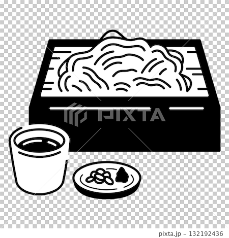 蕎麥麵插圖 132192436