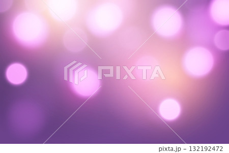 Pink and Purple Bokeh Light Background with Soft Glow Effect, Abstract Blurred Glitter Design for Romantic and Dreamy Mood 132192472