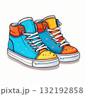 an AI Image Generator, -Top Sneakers in Cartoon Illustration Style 132192858