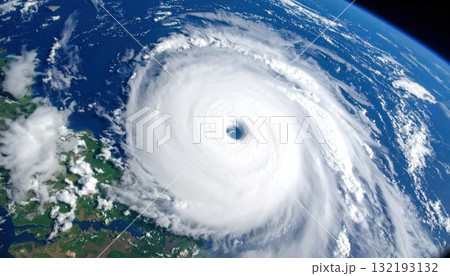 《AI画像》大規模な台風イメージ 132193132