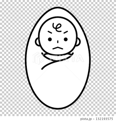 憤怒的嬰兒插圖 132193575
