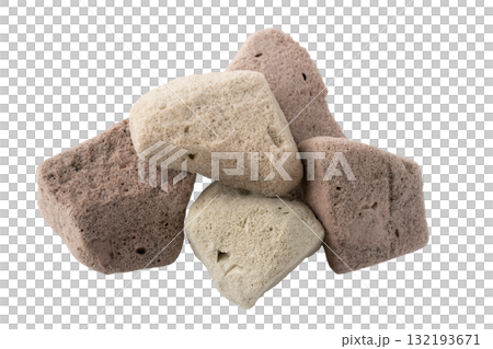 Foam glass security gravel on transparent background (png) Foam glass security gravel on transparent background (png) 132193671