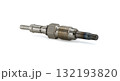 Close-up of a metal diesel engine glow plug isolated on white background 132193820