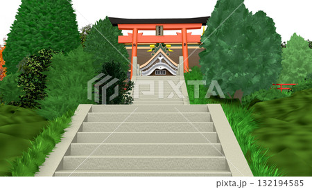 アニメーションの背景に使える PNG素材『海の見える神社』空は透明ですのでご自由にどうぞ アニメーションの背景に使える PNG素材『海の見える神社』空は透明ですのでご自由にどうぞ 132194585