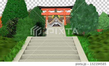 アニメーションの背景に使える PNG素材『海の見える神社』空は透明ですのでご自由にどうぞ アニメーションの背景に使える PNG素材『海の見える神社』空は透明ですのでご自由にどうぞ 132194585