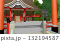 アニメーションの背景に使える PNG素材『海の見える神社』空は透明ですのでご自由にどうぞ 132194587