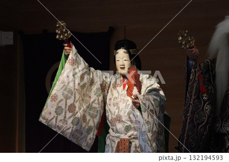 里神楽の女面 里神楽の女面 132194593