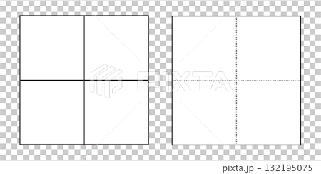 簡易黑線定位圖模板集（直線和虛線）、四象限圖、矩陣表 132195075