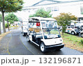 駐車場に停めたゴルフカート 132196871