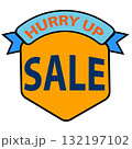 hurry up sale icon. special offer badge sign. modern promotional banner. banner hurry up on white background. flat style. 132197102