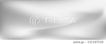 Silver mirror gradient. Metallic backdrop. Shiny chrome background with luxury foil texture for fashion editorials. Vector illustration 132197530