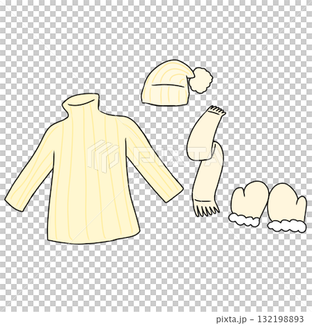 毛衣，針織帽，圍巾，手套，冬季 132198893