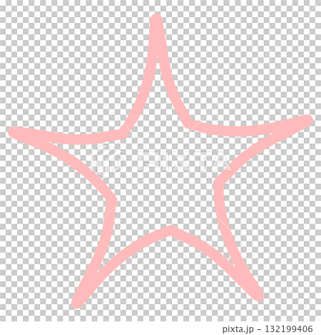 Pink hand-painted stars 132199406