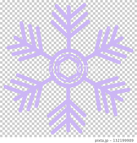 淺紫色六角雪花 132199989