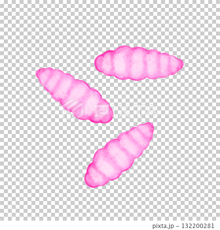 胡瓜魚釣魚、釣魚、紅生魚片、魚餌、水彩插圖 132200281