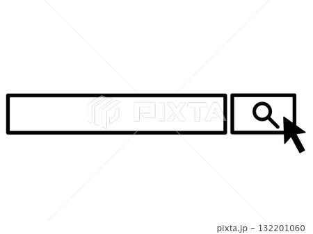 シンプルな検索バーとマウスポインター シンプルな検索バーとマウスポインター 132201060
