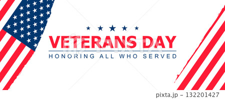 Veterans Day banner. Modern design, Veteran's day poster Veterans Day banner. Modern design, Veteran's day poster 132201427