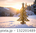 【クリスマス素材】クリスマスツリーと冬の風景 【クリスマス素材】クリスマスツリーと冬の風景 132201489