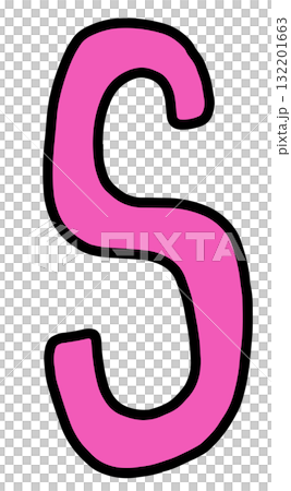 Hand draw S letters for A to Z alphabet designs, company logo, cartoon, icon, font, typography, cute patch, pin, brooch, fabric print, fashion, accessory, education book, stickers, initials, school 132201663