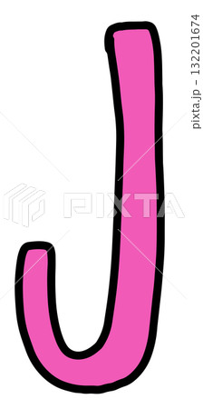 Hand draw J letters for A to Z alphabet designs, company logo, cartoon, icon, font, typography, cute patch, pin, brooch, fabric print, fashion, accessory, education book, stickers, initials, school 132201674