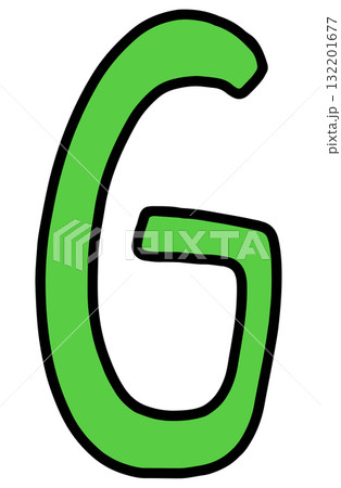 Hand draw G letters for A to Z alphabet designs, company logo, cartoon, icon, font, typography, cute patch, pin, brooch, fabric print, fashion, accessory, education book, stickers, initials, school 132201677