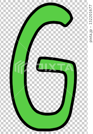 Hand draw G letters for A to Z alphabet designs, company logo, cartoon, icon, font, typography, cute patch, pin, brooch, fabric print, fashion, accessory, education book, stickers, initials, school 132201677