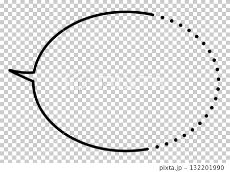 單色圓形語音氣泡框 132201990