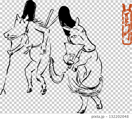 2人の馬貴族 132202048