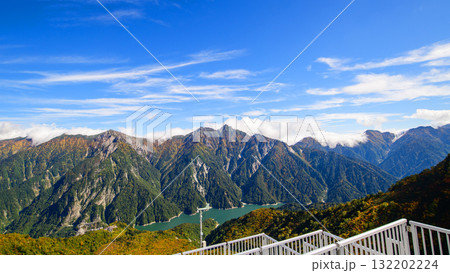 立山黒部アルペンルート　大観峰（2316m）屋上よりの絶景　富山県 132202224