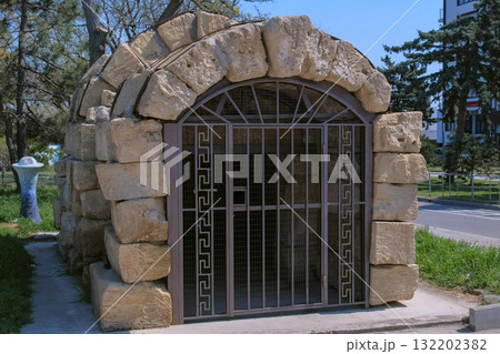 Ancient Greek monument Crypt Geroon in Russia, Anapa. 132202382