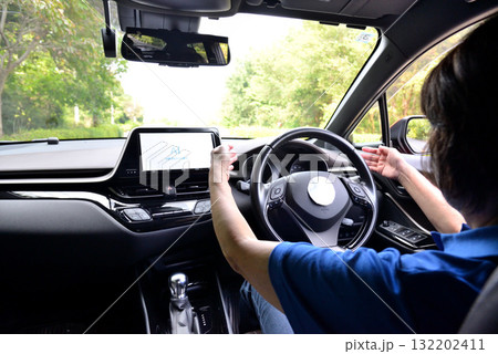 AI自動運転のイメージ AI自動運転のイメージ 132202411