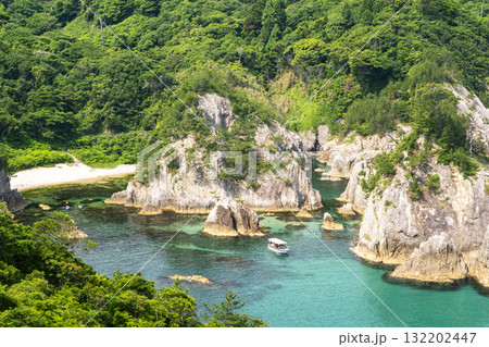 岩美ブルーの浦富海岸 岩美ブルーの浦富海岸 132202447