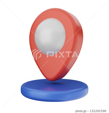 3d location mark gps navigation 132202590