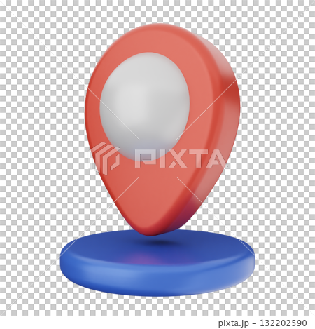3d location mark gps navigation 132202590
