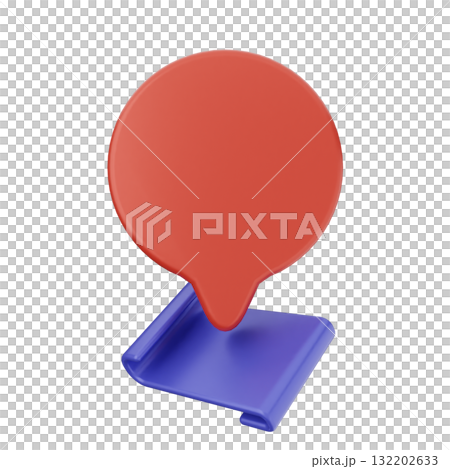 3d location mark gps navigation 132202633