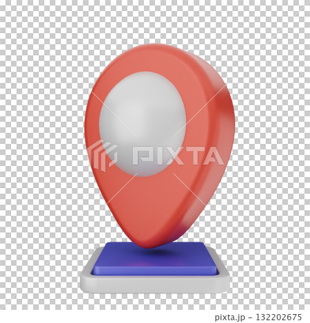 3d location mark gps navigation 3d location mark gps navigation 132202675