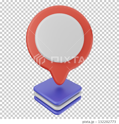 3d location mark gps navigation 132202773