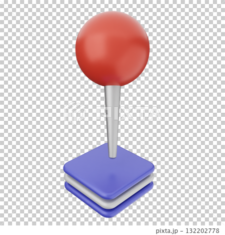 3d location mark gps navigation 132202778