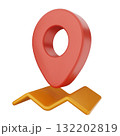 3d location mark gps navigation 132202819